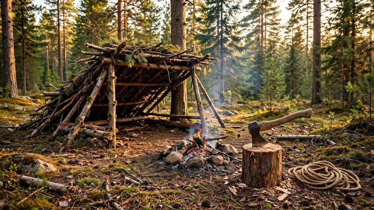 Bushcraft Grundlagen 2026: Wichtige Wildnis-Fähigkeiten für Einsteiger
