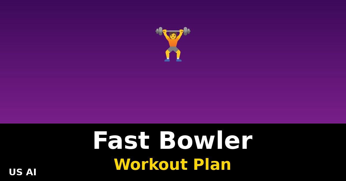 Plan de Entrenamiento para Cricketers: Fuerza para Lanzadores Rápidos