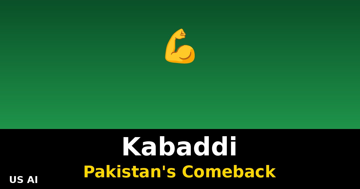 Kabaddi: O Esporte Tradicional do Paquistão e Seu Grande Retorno