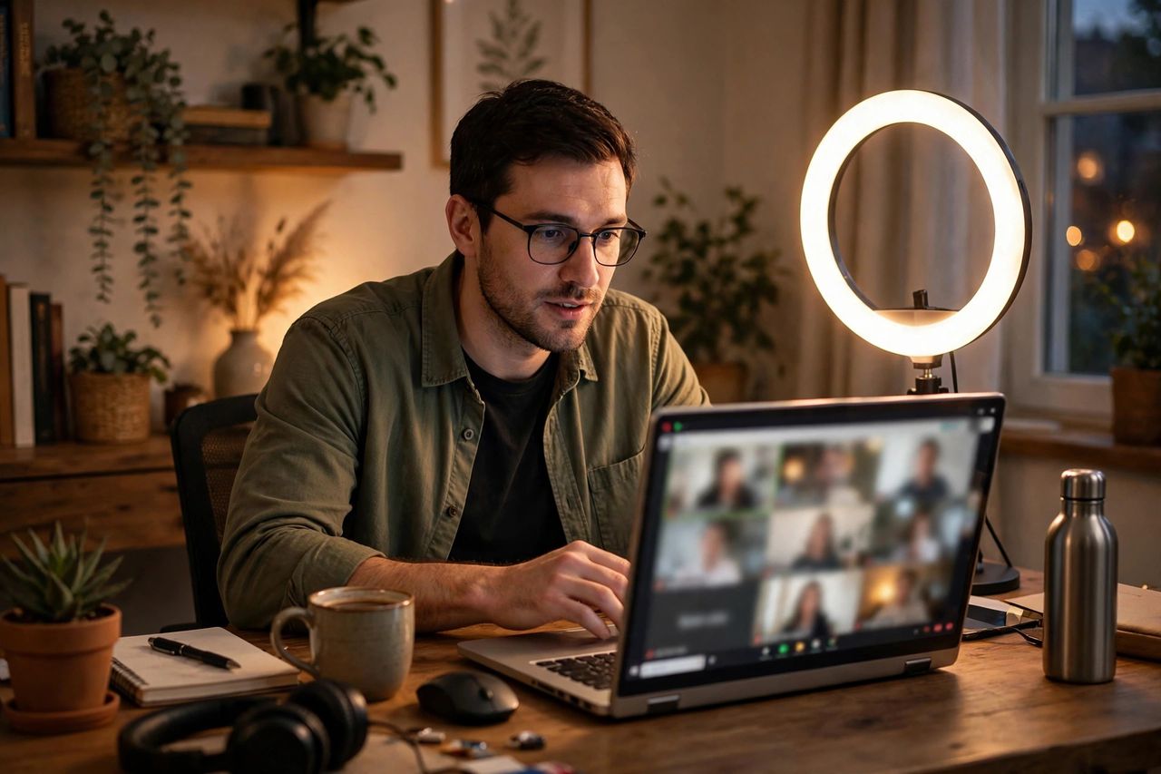 Videocalls wie ein Profi 2026: Licht, Ton & Etikette